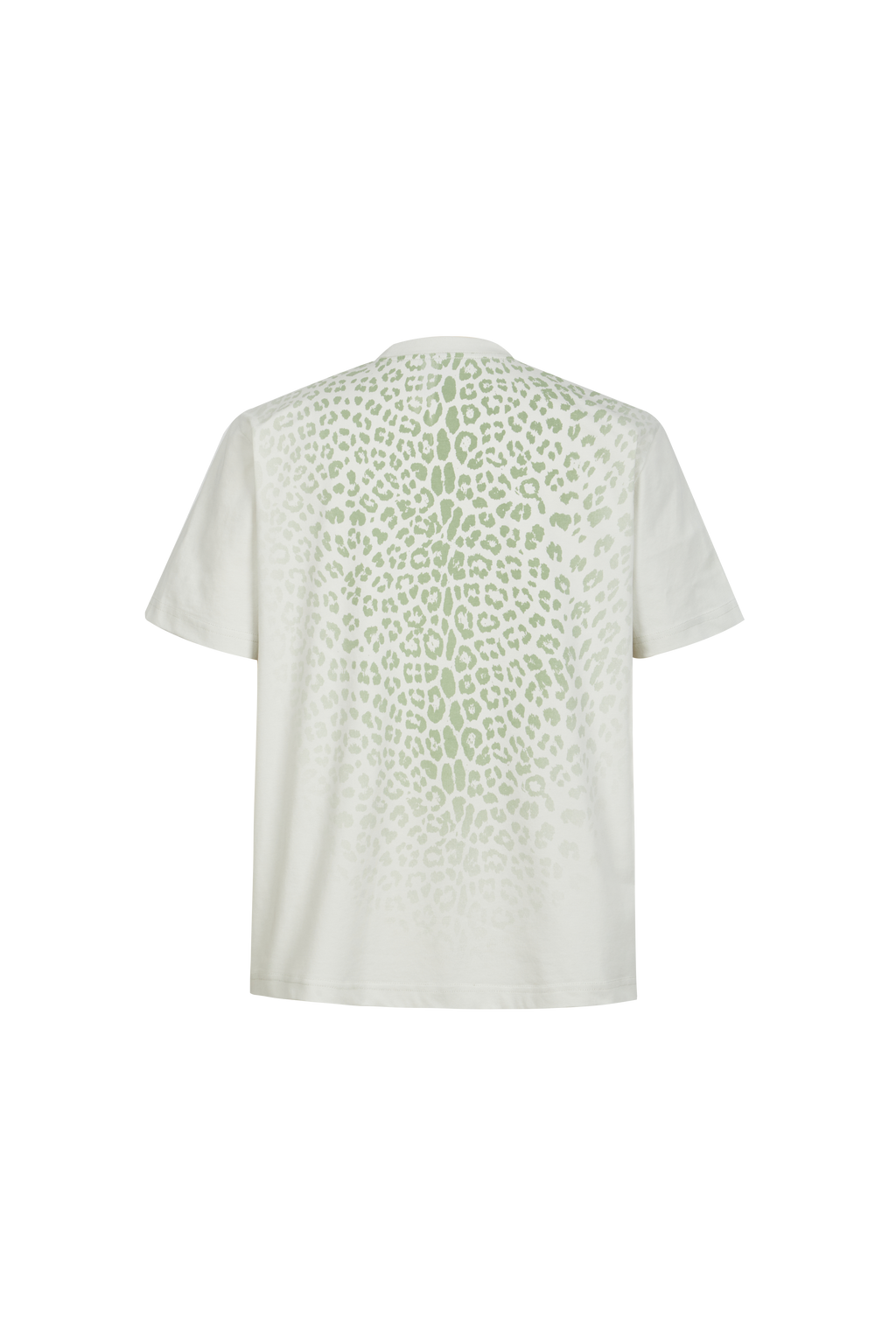 Gradient Leopard Print Crew Neck T-Shirt, Casual Loose Fit Short Sleeve Tee for Men