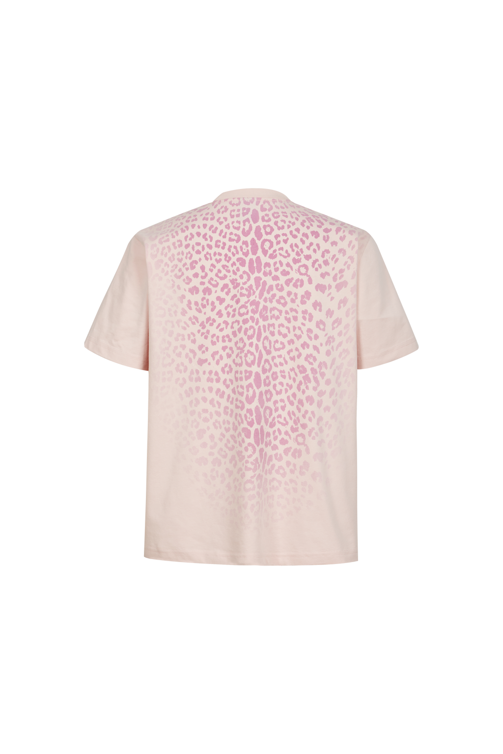 Gradient Leopard Print Crew Neck T-Shirt, Casual Loose Fit Short Sleeve Tee for Men