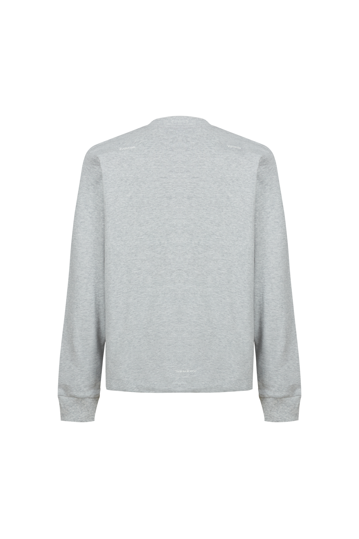 REMEDY Gradient Leopard Print Long Sleeve Tee, Minimal Logo Crew Neck Casual Loose Base Shirt