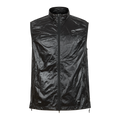 Shiny Crinkled Nylon Stand Collar Vest, Lightweight Packable Windproof Sleeveless Jacket for Men, Streetwear Running Gilet