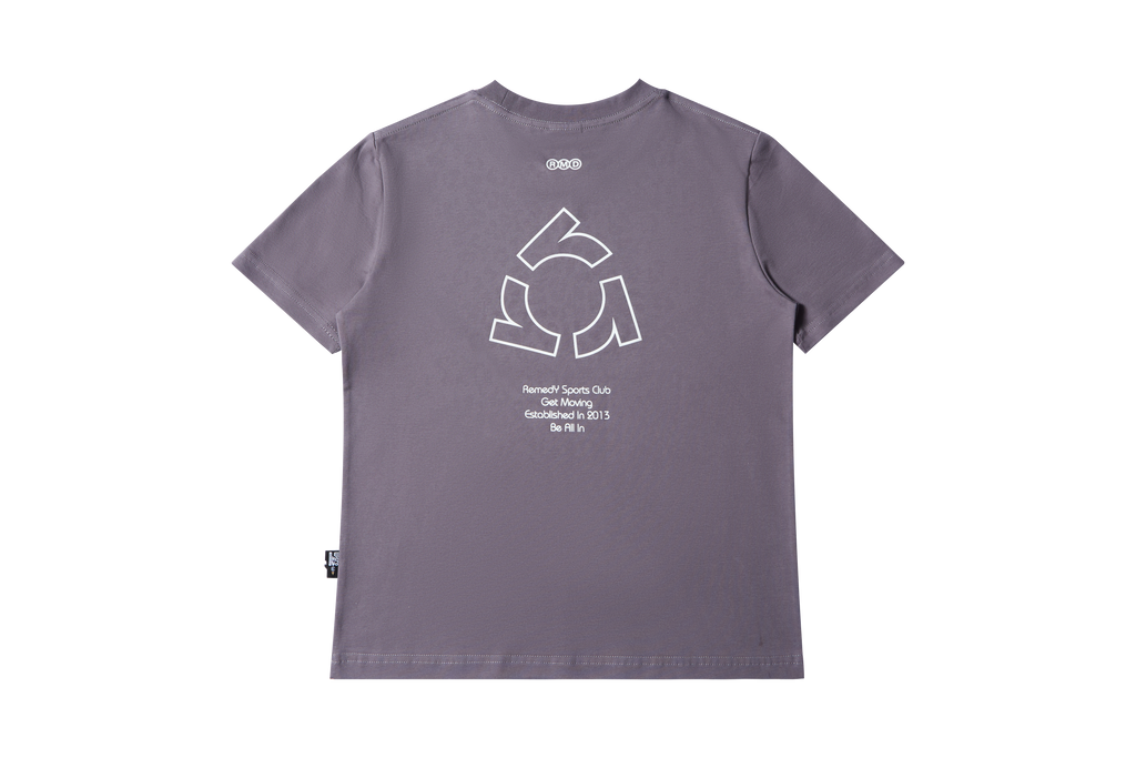 Fitted Crew Neck T-Shirt, Solid & Faded Leopard Print Short Sleeve Tee, Remedy Logo Basic Top