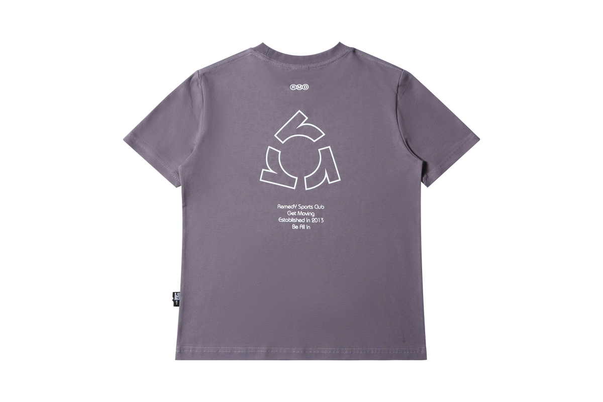 Fitted Crew Neck T-Shirt, Solid & Faded Leopard Print Short Sleeve Tee, Remedy Logo Basic Top
