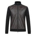 Men Thermochromic Color Changing Stand Collar Jacket, Hybrid Splice Knit Warm Jacket, Temperature Activated Color Shift Outerwear