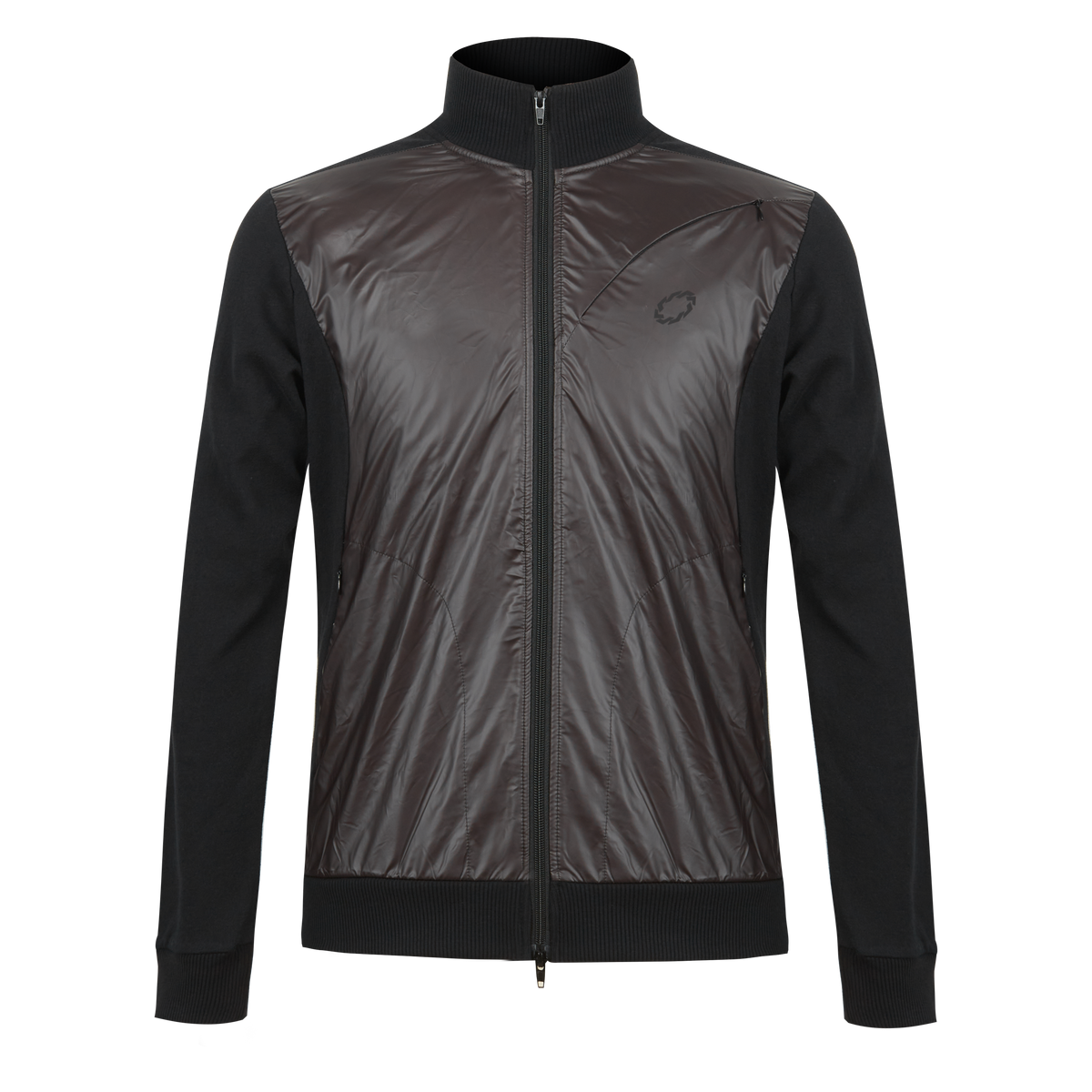 Men Thermochromic Color Changing Stand Collar Jacket, Hybrid Splice Knit Warm Jacket, Temperature Activated Color Shift Outerwear