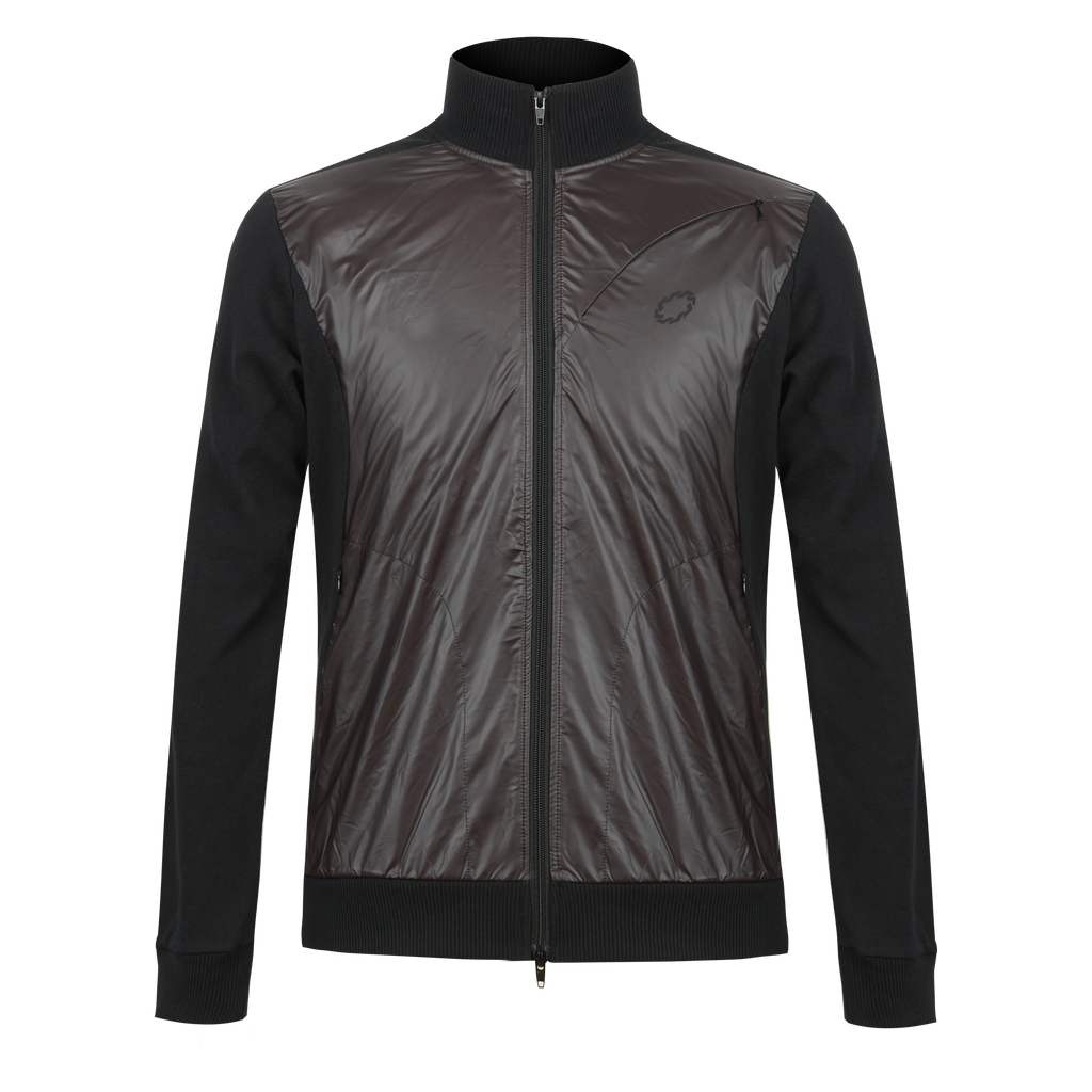 Men Thermochromic Color Changing Stand Collar Jacket, Hybrid Splice Knit Warm Jacket, Temperature Activated Color Shift Outerwear