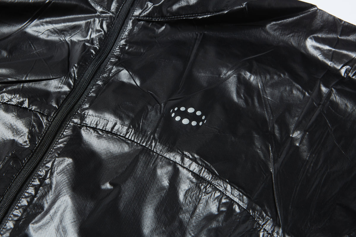 Shiny Crinkle Stand Collar Windbreaker Jacket, Lightweight Packable Zip Up Outerwear for Men, Streetwear Windproof Jacket