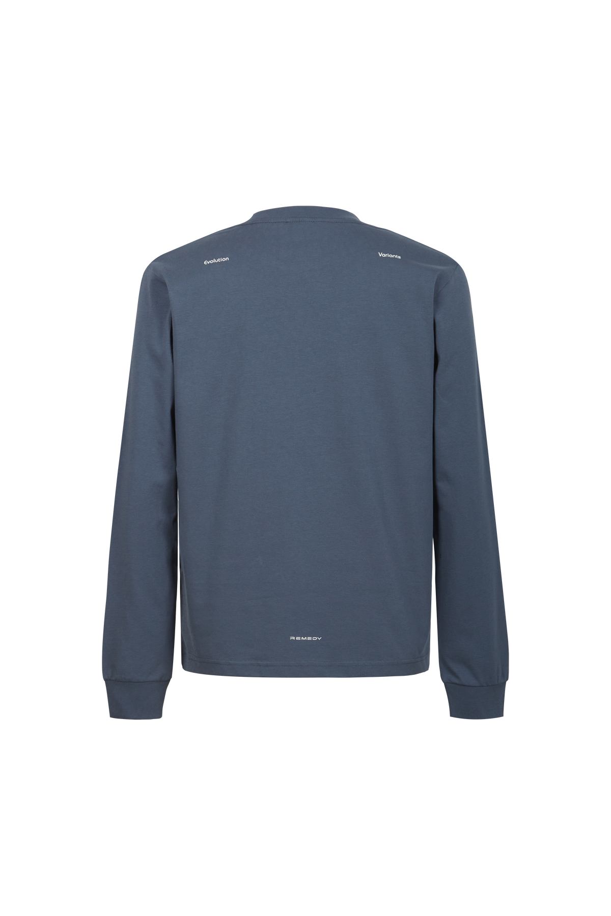 REMEDY Gradient Leopard Print Long Sleeve Tee, Minimal Logo Crew Neck Casual Loose Base Shirt