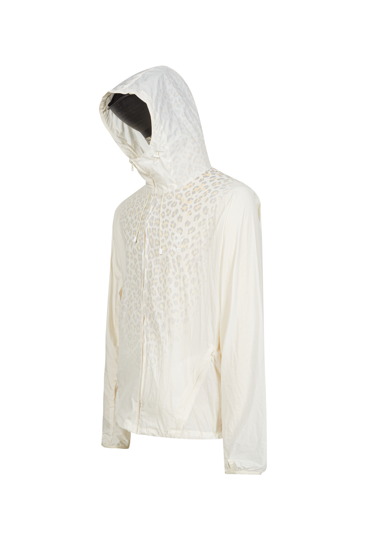 UPF50+ Photochromic Leopard Sun Protection Jacket, Lightweight Breathable Hooded Outdoor UV Protection Skin Coat for Hiking Running