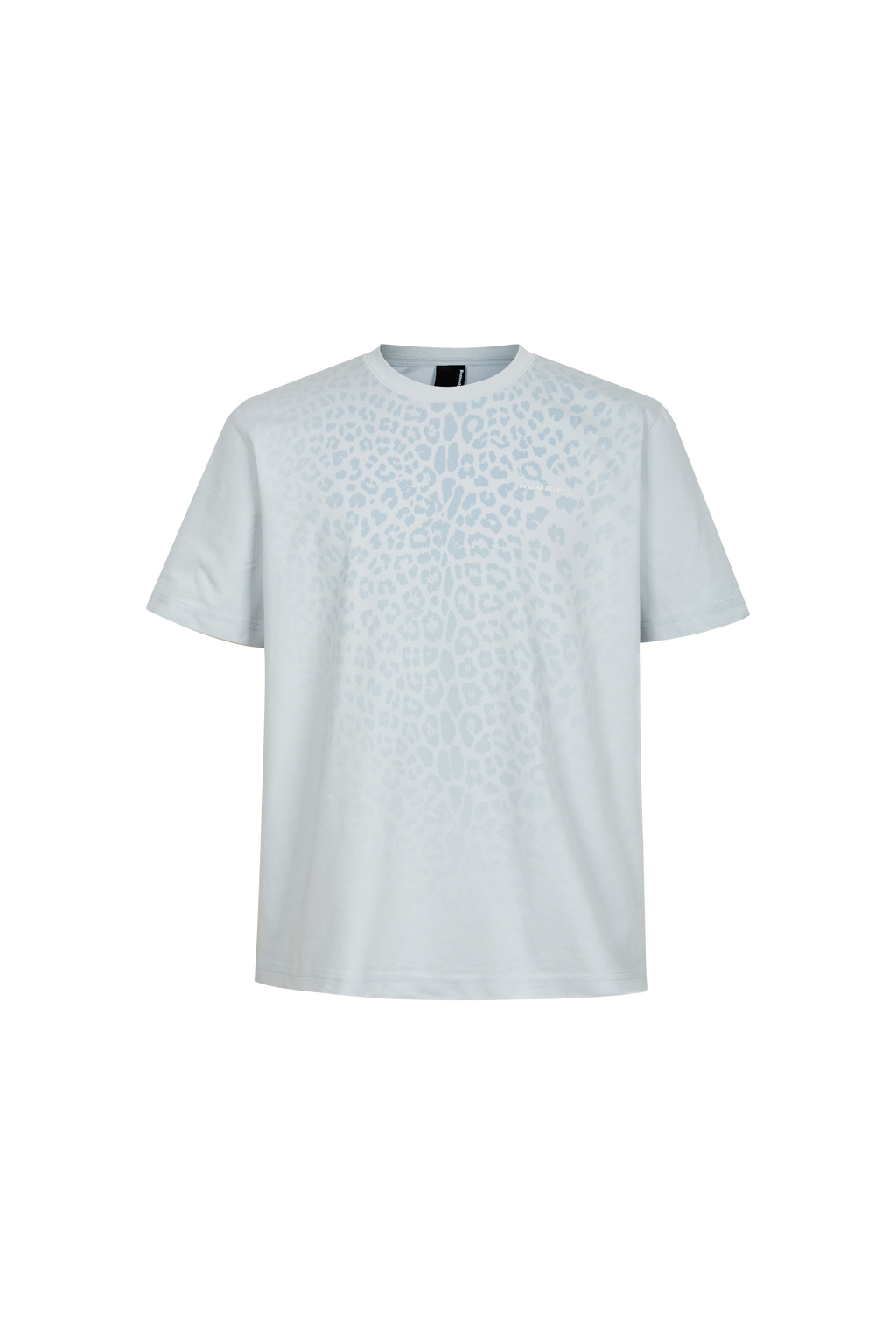 Gradient Leopard Print Crew Neck T-Shirt, Casual Loose Fit Short Sleeve Tee for Men
