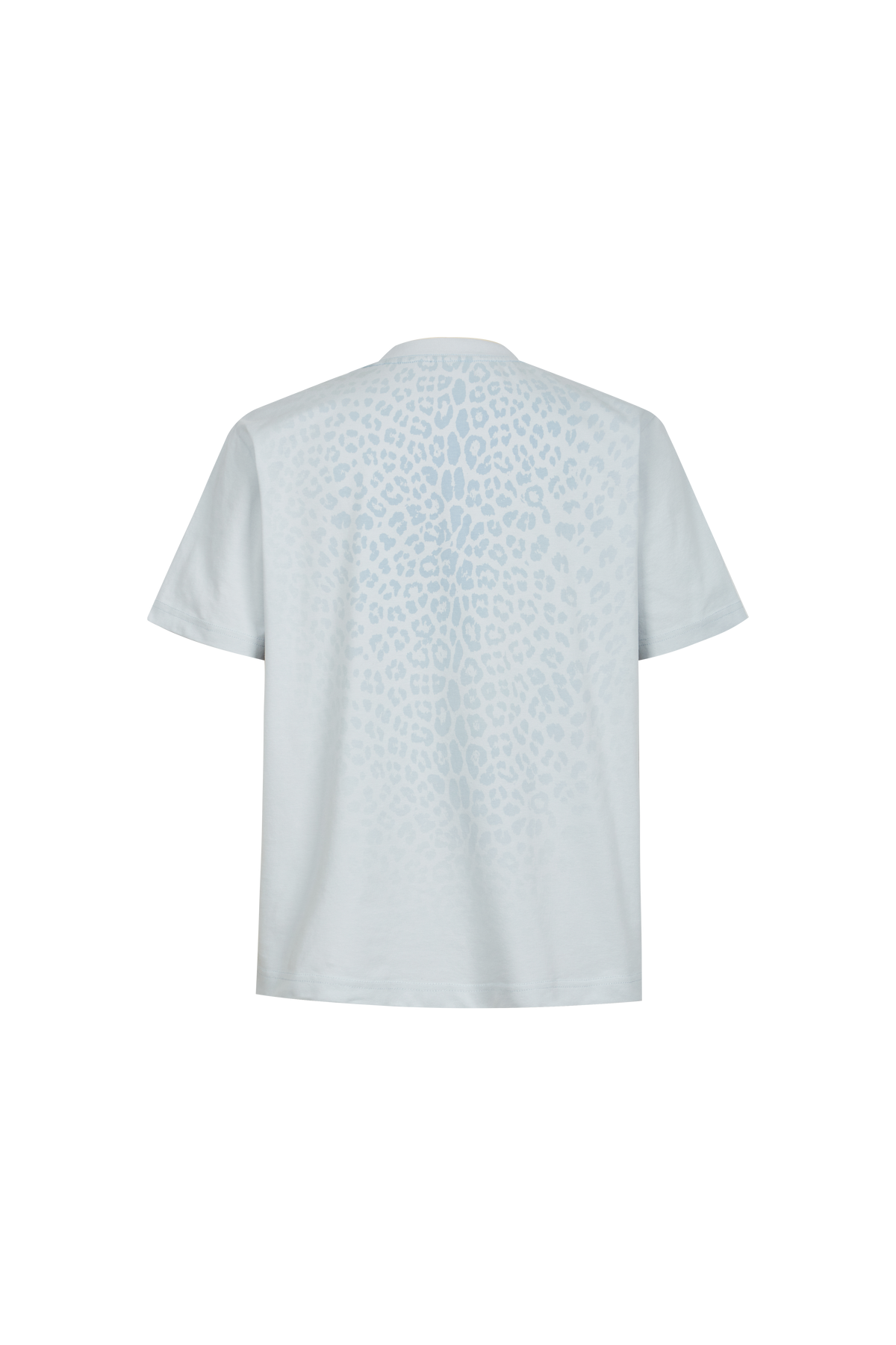Gradient Leopard Print Crew Neck T-Shirt, Casual Loose Fit Short Sleeve Tee for Men