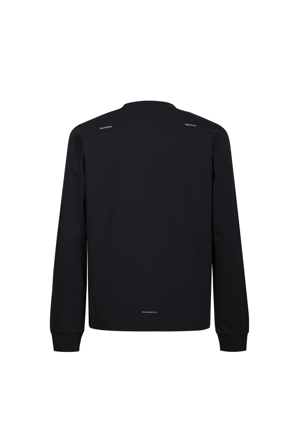REMEDY Gradient Leopard Print Long Sleeve Tee, Minimal Logo Crew Neck Casual Loose Base Shirt