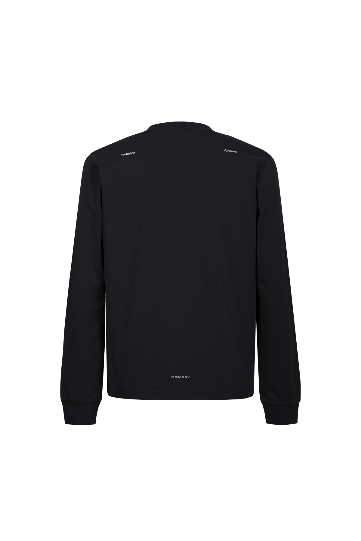 REMEDY Gradient Leopard Print Long Sleeve Tee, Minimal Logo Crew Neck Casual Loose Base Shirt