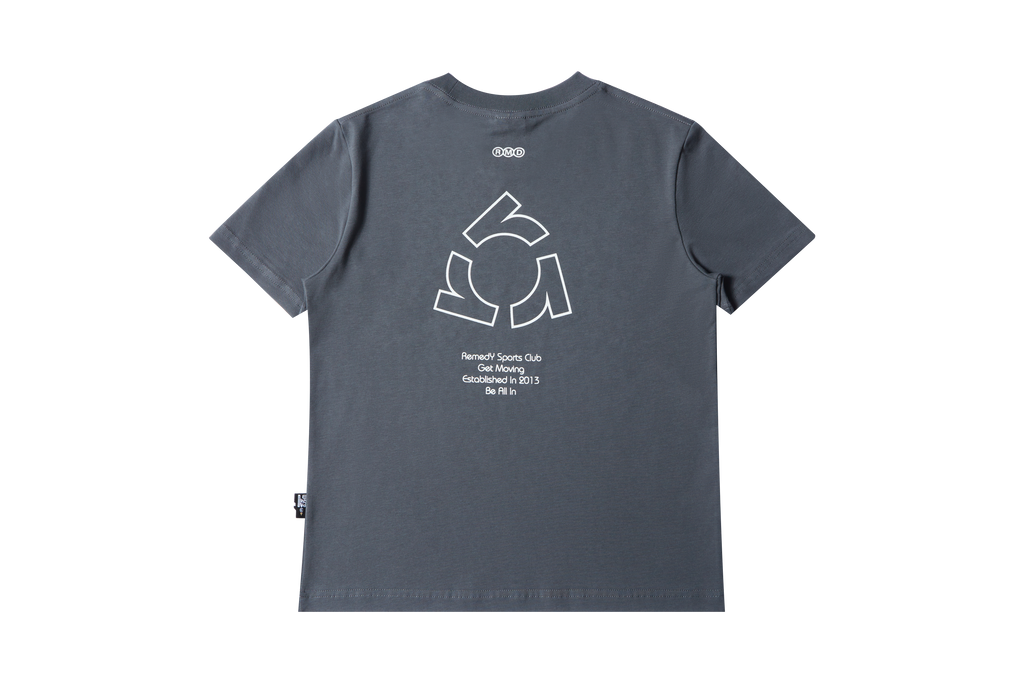 Fitted Crew Neck T-Shirt, Solid & Faded Leopard Print Short Sleeve Tee, Remedy Logo Basic Top