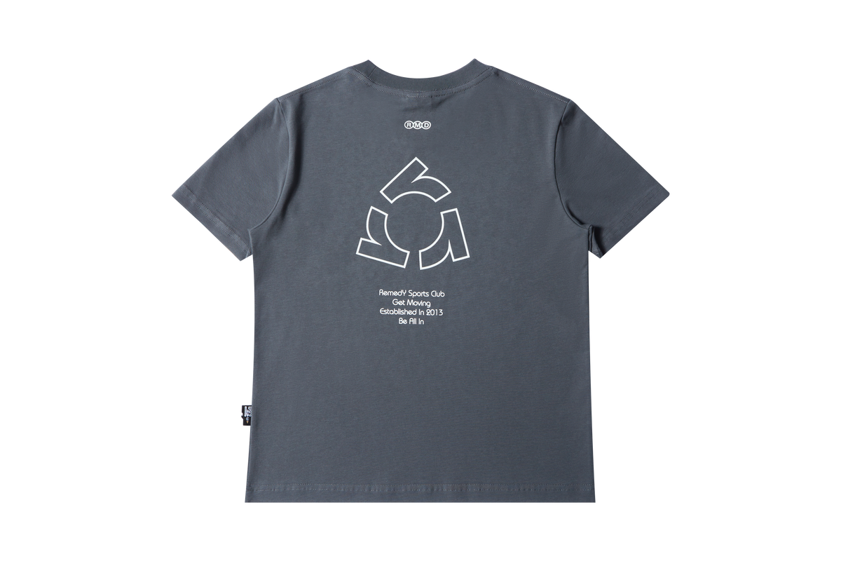 Fitted Crew Neck T-Shirt, Solid & Faded Leopard Print Short Sleeve Tee, Remedy Logo Basic Top