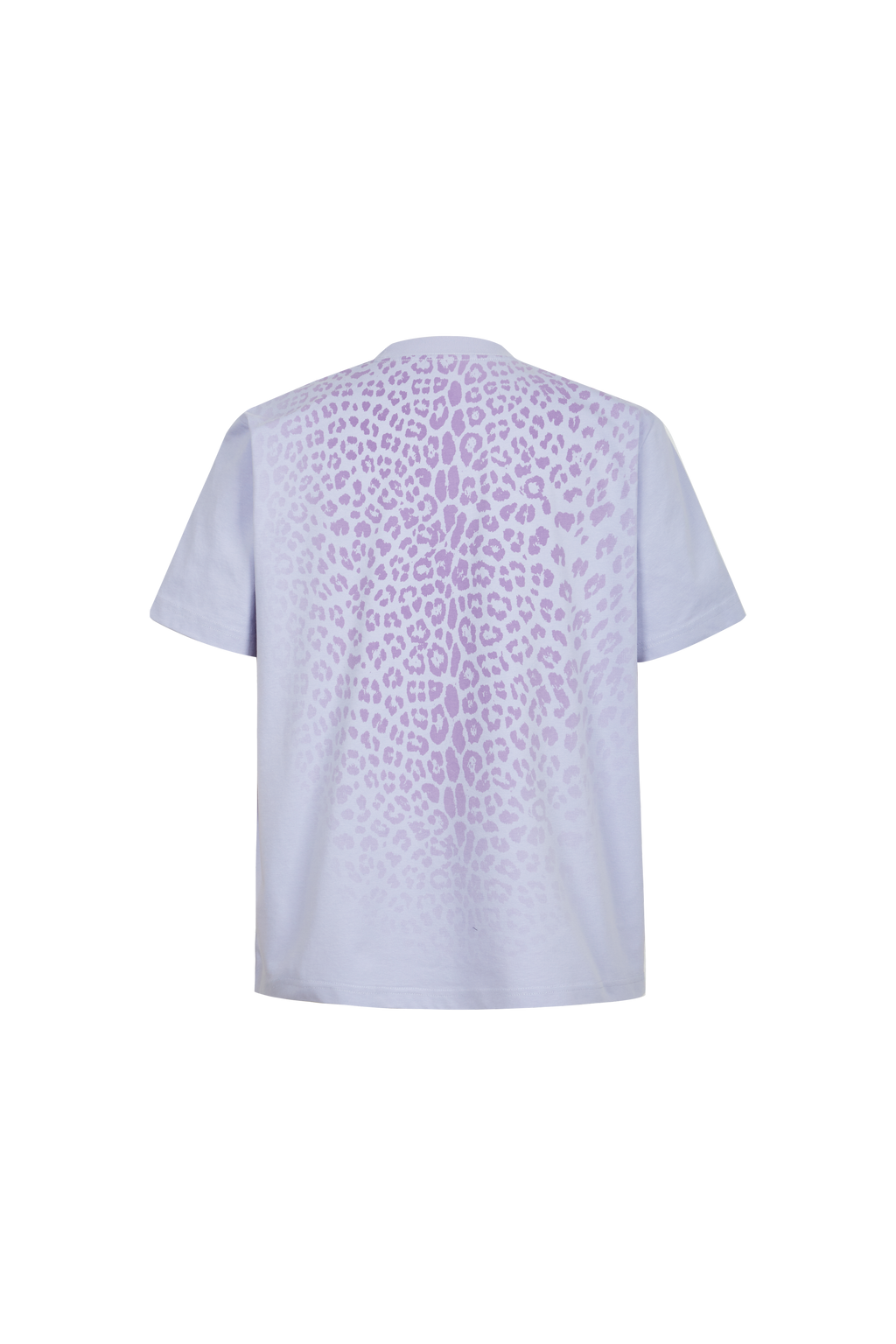 Gradient Leopard Print Crew Neck T-Shirt, Casual Loose Fit Short Sleeve Tee for Men