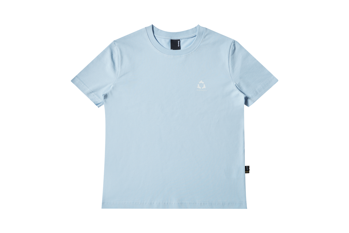 Fitted Crew Neck T-Shirt, Solid & Faded Leopard Print Short Sleeve Tee, Remedy Logo Basic Top