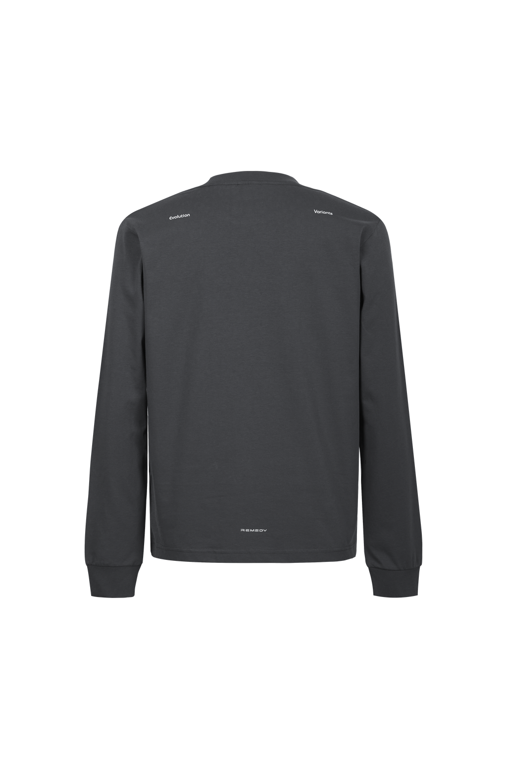 REMEDY Gradient Leopard Print Long Sleeve Tee, Minimal Logo Crew Neck Casual Loose Base Shirt