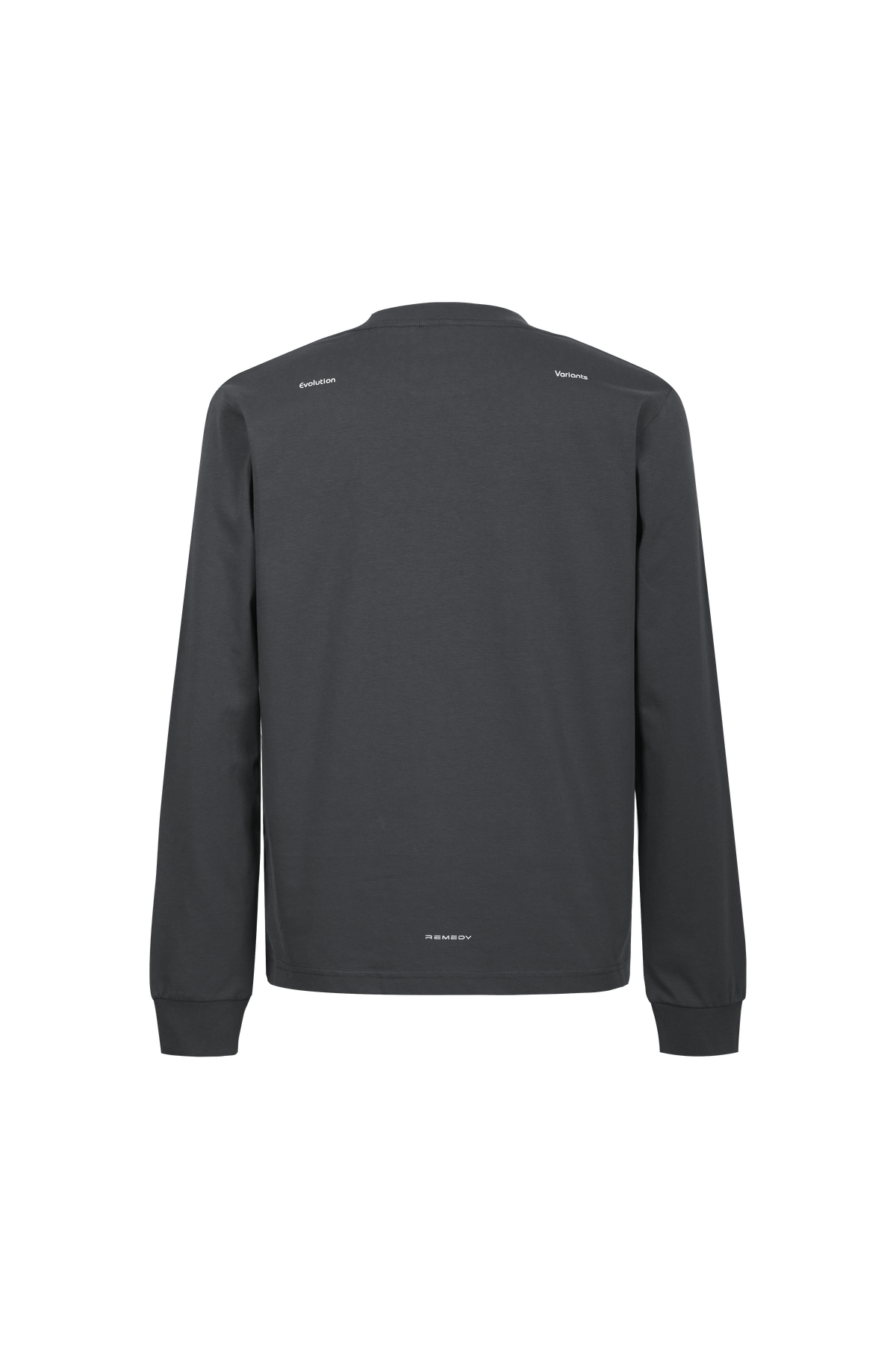 REMEDY Gradient Leopard Print Long Sleeve Tee, Minimal Logo Crew Neck Casual Loose Base Shirt