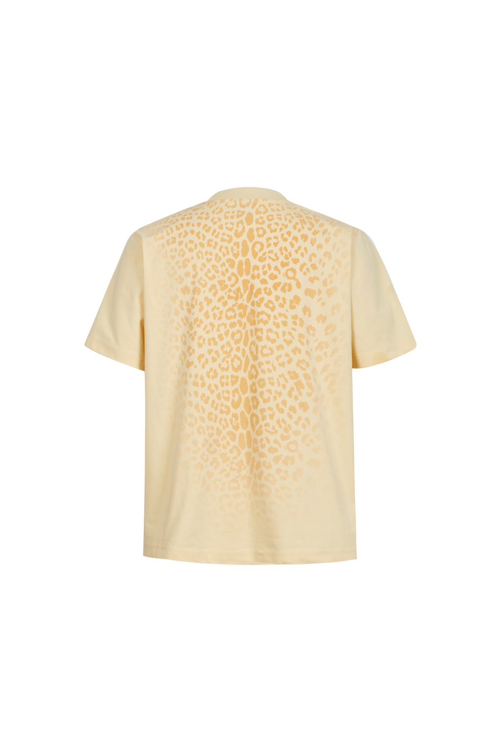 Gradient Leopard Print Crew Neck T-Shirt, Casual Loose Fit Short Sleeve Tee for Men