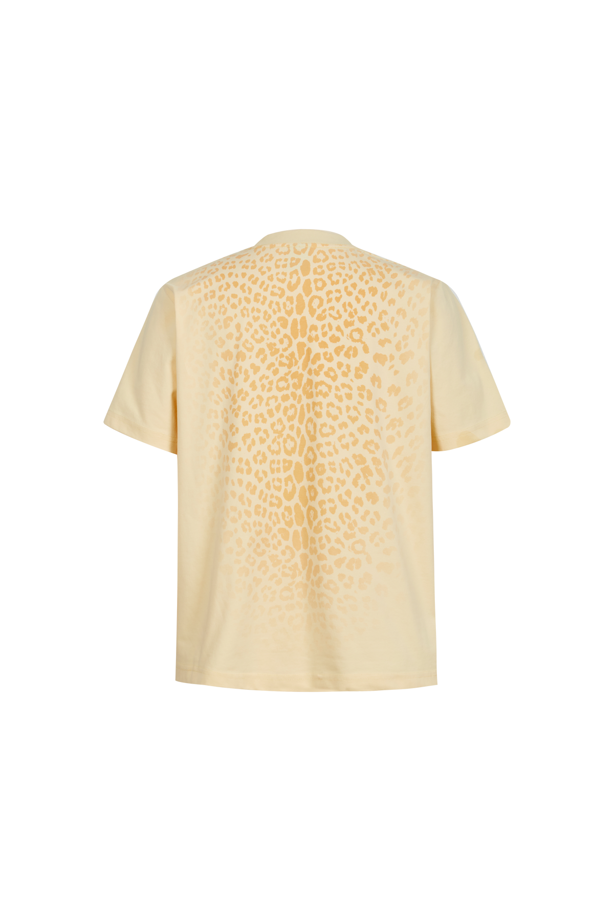 Gradient Leopard Print Crew Neck T-Shirt, Casual Loose Fit Short Sleeve Tee for Men